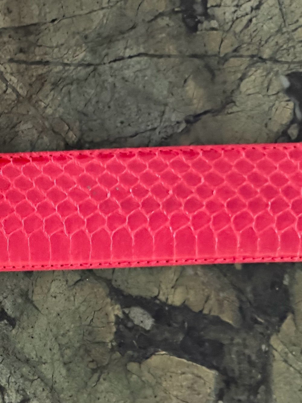 Morgan Taylor Red Python Belt M - Picture 6 of 6